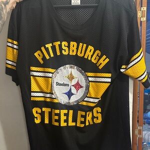 PINK Victoria's Secret Black Steelers jersey M